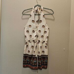 NWOT Gianni Bini Halter Romper Size Small